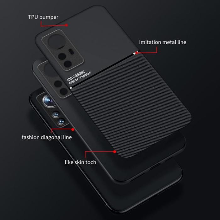 A-One Brand - Imprinted PU Läder Skal Xiaomi 12 Pro - Svart