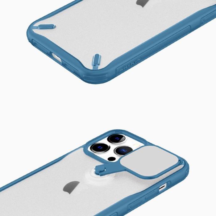 Nillkin - Nillkin Cyclops Foldable Stand Skal iPhone 13 Pro - Blå