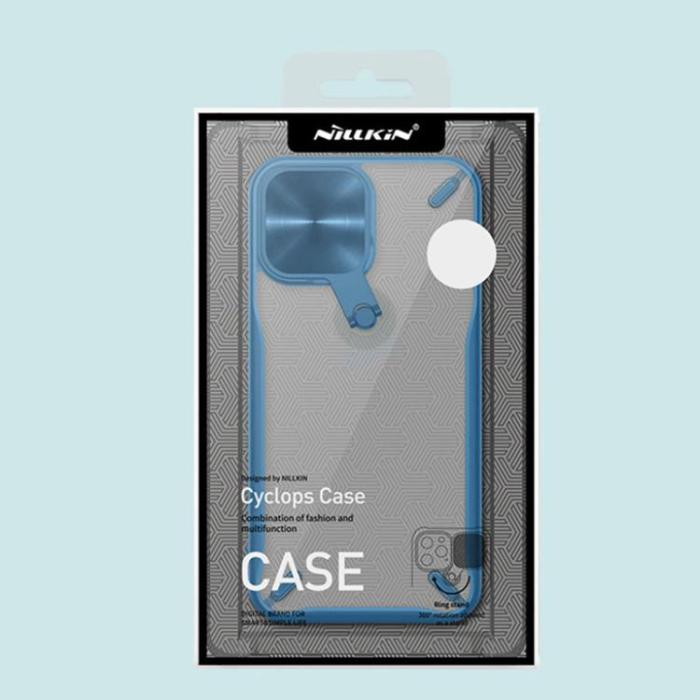 Nillkin - Nillkin Cyclops Foldable Stand Skal iPhone 13 Pro - Blå