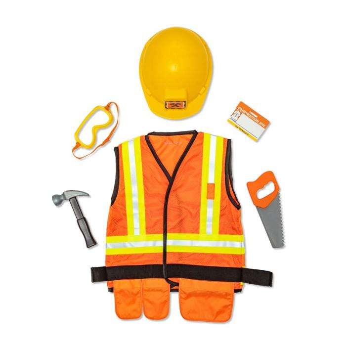 MND - MND Kostymset Role Play Costume Set Construction Worker