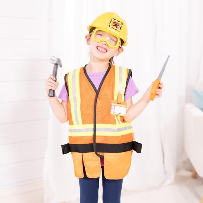 MND - MND Kostymset Role Play Costume Set Construction Worker