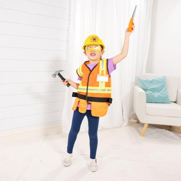 MND - MND Kostymset Role Play Costume Set Construction Worker