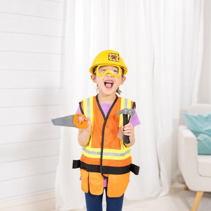 MND - MND Kostymset Role Play Costume Set Construction Worker