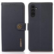 KHAZNEH - KHAZNEH Pl&aring;nboksfodral f&ouml;r Samsung Galaxy S26 Plus &Auml;kta l&auml;der RFID - Bl&aring;