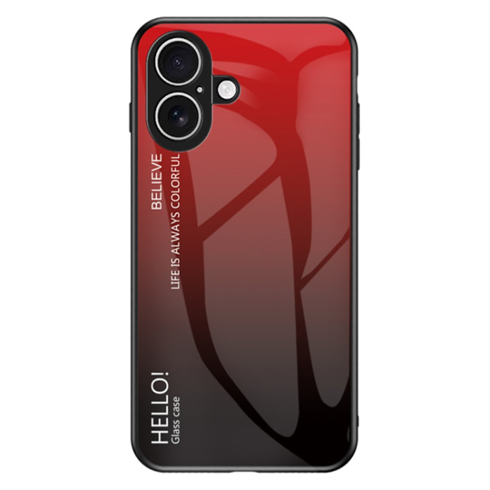 A-One Brand - iPhone 17 Mobilskal Anti-Scratch - Gradient Röd/Svart