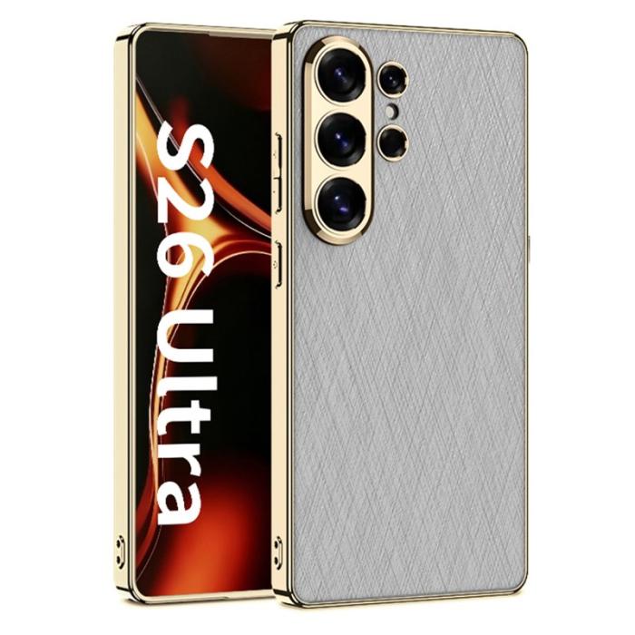 GKK - GKK Mobilskal för Samsung Galaxy S26 Ultra Elektropläterad PC + TPU - Grå