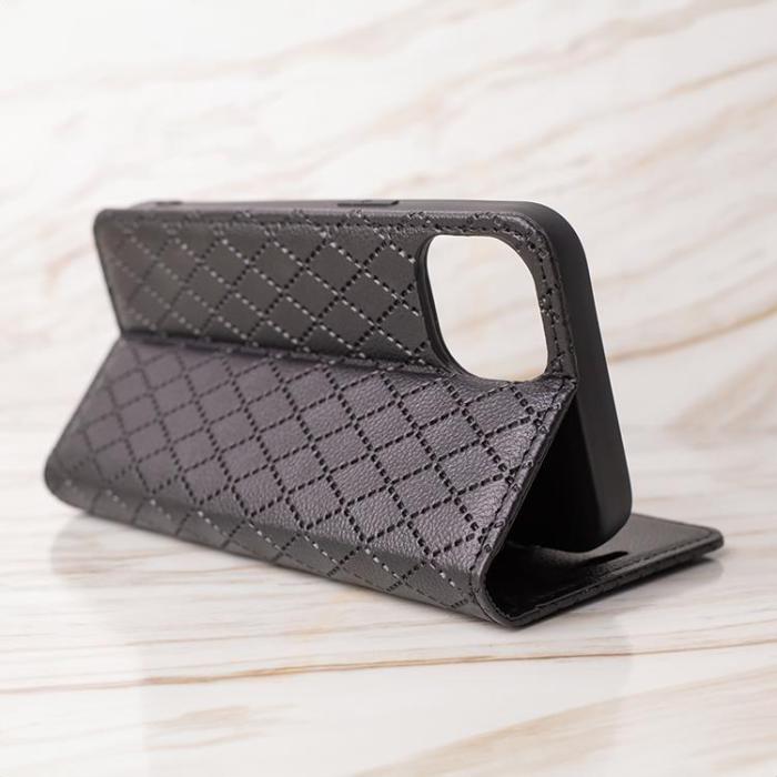 OEM - iPhone 16 Pro Plånboksfodral Smart Caro - Svart