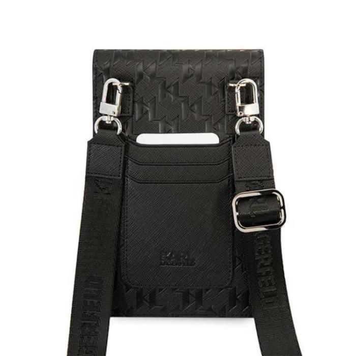 UTGATT5 - Karl Lagerfeld Halsbandsfodral Ikonik Karl Monogram Patch - Svart