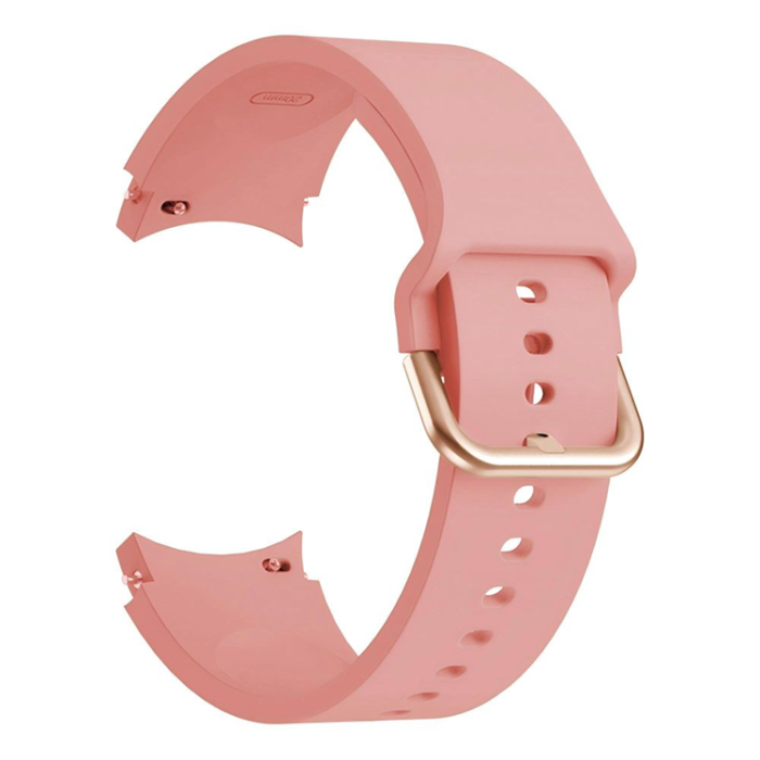UTGATT - Galaxy Watch 4/5/5 Pro/6/7/FE Armband Silikon - Rosa