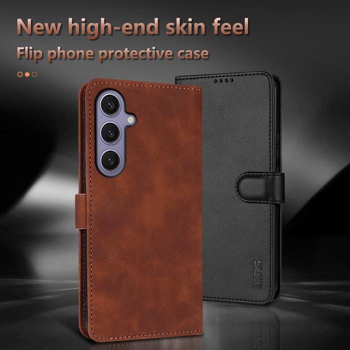 AZNS - AZNS Samsung Galaxy S26 Plånboksfodral Konstläder - Röd