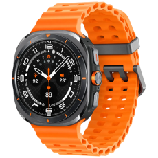 Samsung - Galaxy Watch Ultra Titanium Grå (Orange Rubber Strap)