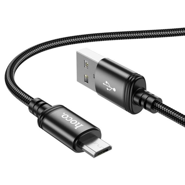 Hoco - Hoco USB-A - Micro-USB 2.4A Kabel 1m X89 - Svart