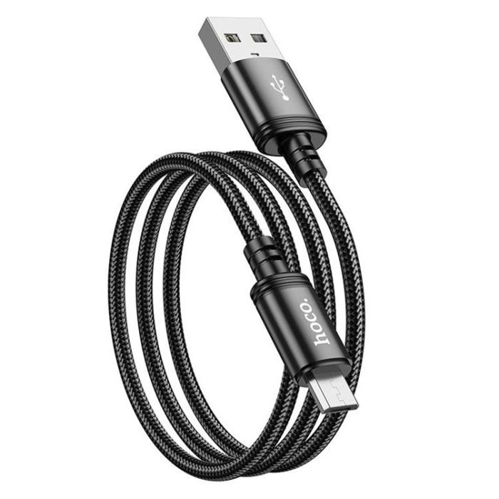 Hoco - Hoco USB-A - Micro-USB 2.4A Kabel 1m X89 - Svart