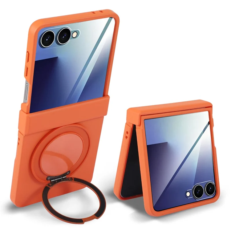 Galaxy Z Flip 7 5G Mobilskal MagSafe Kickstand Roterande - Orange (Orange) | 2353 | AlltMobil
