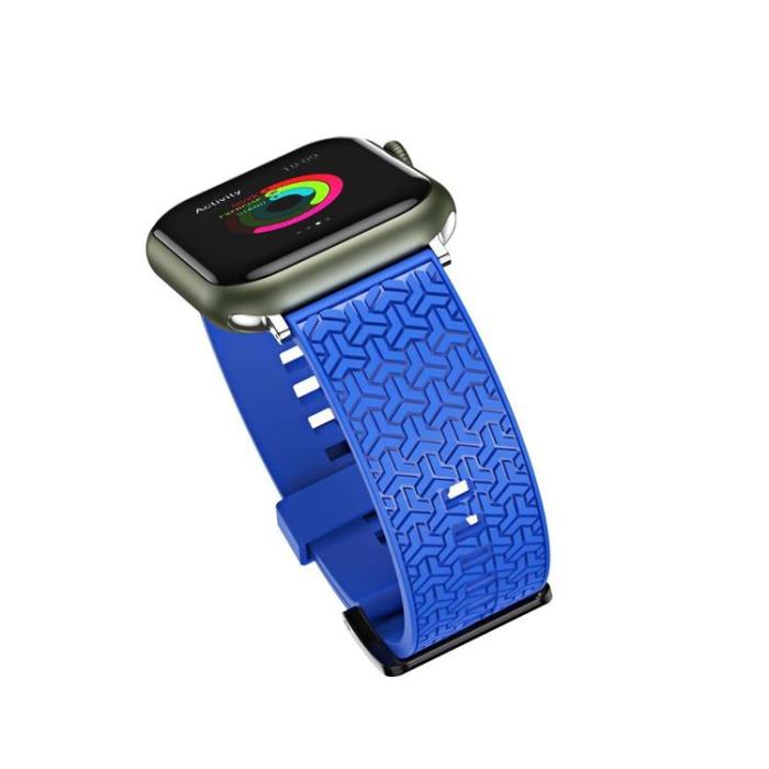 OEM - Apple Watch 4/5/6/7/SE (42/44/45mm) Armband - Blå