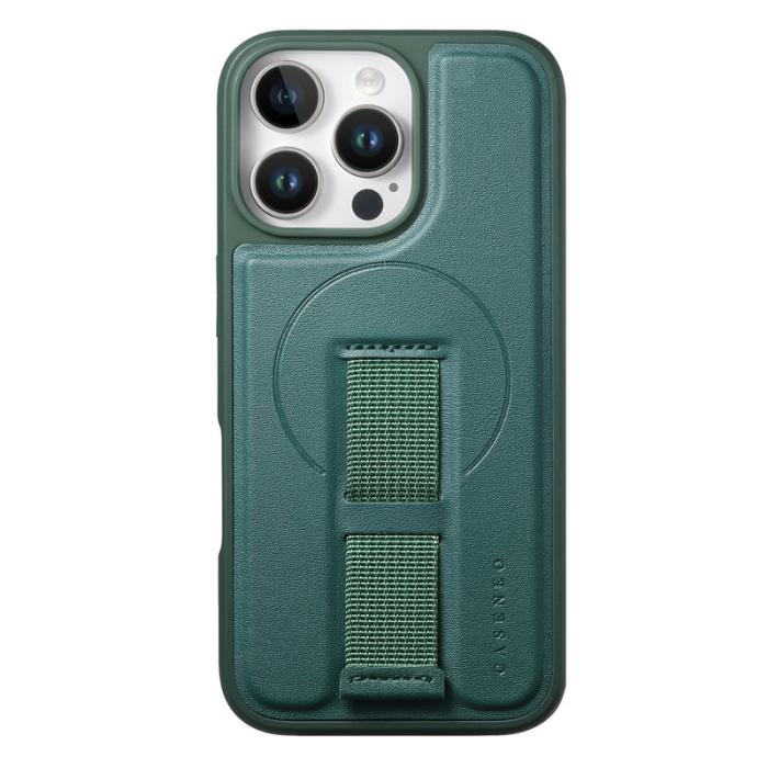 CASENEO - CASENEO iPhone 13 Pro Max Fodral KonstLäder - Grön