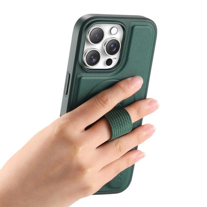 CASENEO - CASENEO iPhone 13 Pro Max Fodral KonstLäder - Grön