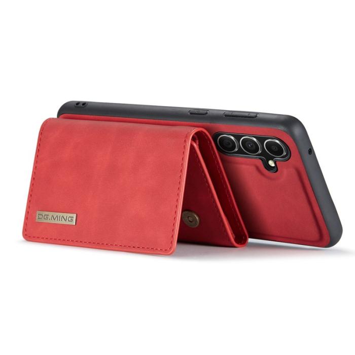 DG.MING - DG.MING Konstläder Plånboksfodral för Samsung Galaxy A16 5G - Röd
