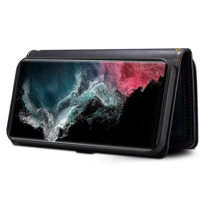ESEBLE - ESEBLE Samsung Galaxy S24 Ultra Plånboksfodral Konstläder - Svart