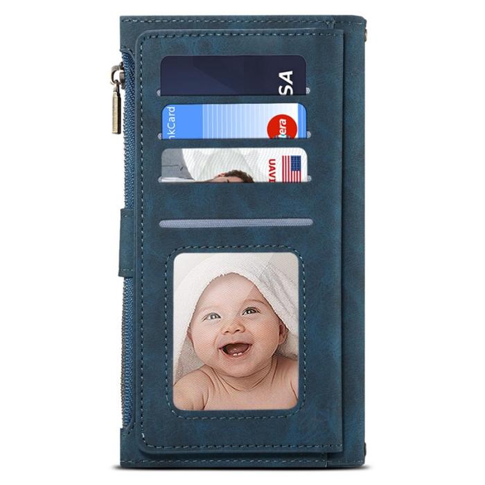 ESEBLE - ESEBLE Star Series Plånboksfodral för Google Pixel 7a - Konstläder - Blå