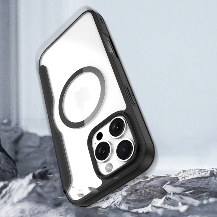 Dux Ducis - Dux Ducis iPhone 16 Pro Plånboksfodral Magsafe Skin X Pro - Svart