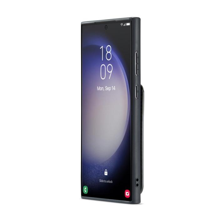 FIERRE SHANN - FIERRE SHANN för Samsung Galaxy S24 Ultra Fodral KonstLäder - Svart