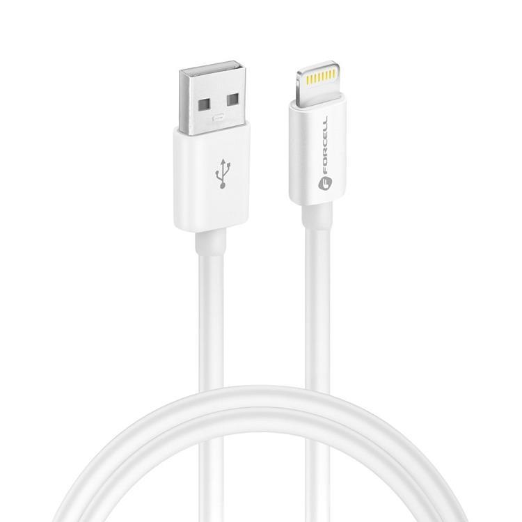 Forcell USB-A till Lightning kabel 30W 1m - Vit | 3541 | AlltMobil