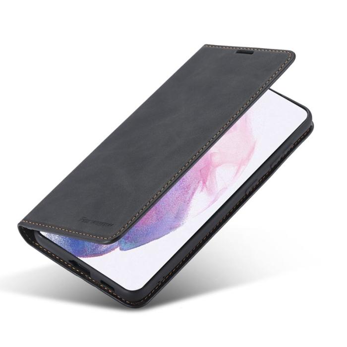FORWENW - FORWENW Plånboksfodral för Samsung Galaxy S21 FE - Konstläder - Svart