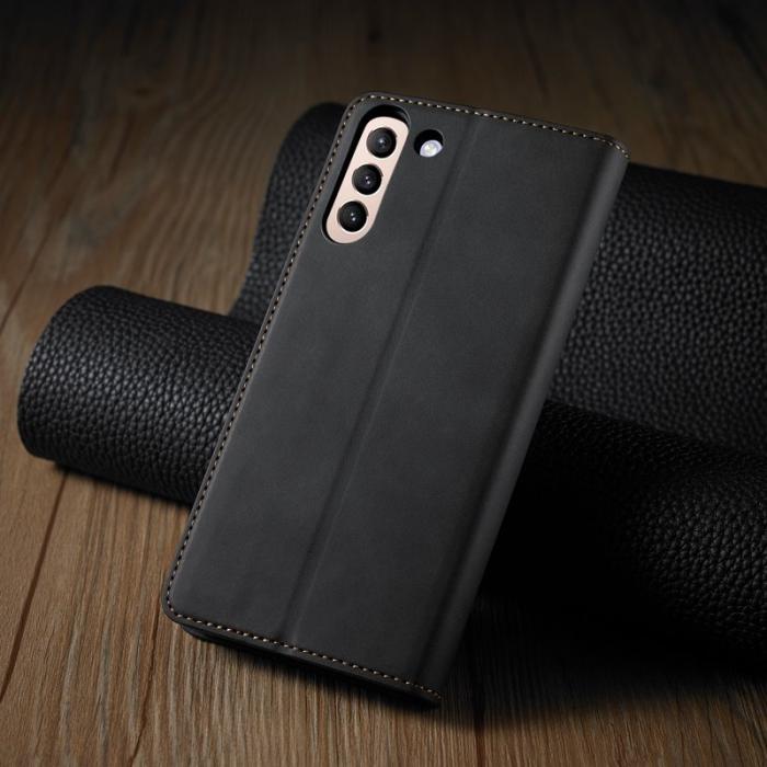 FORWENW - FORWENW Plånboksfodral för Samsung Galaxy S21 FE - Konstläder - Svart