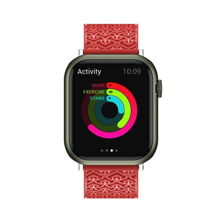 OEM - Apple Watch 2/3/4/5/6/7/SE (38/40/41mm) Armband - Röd