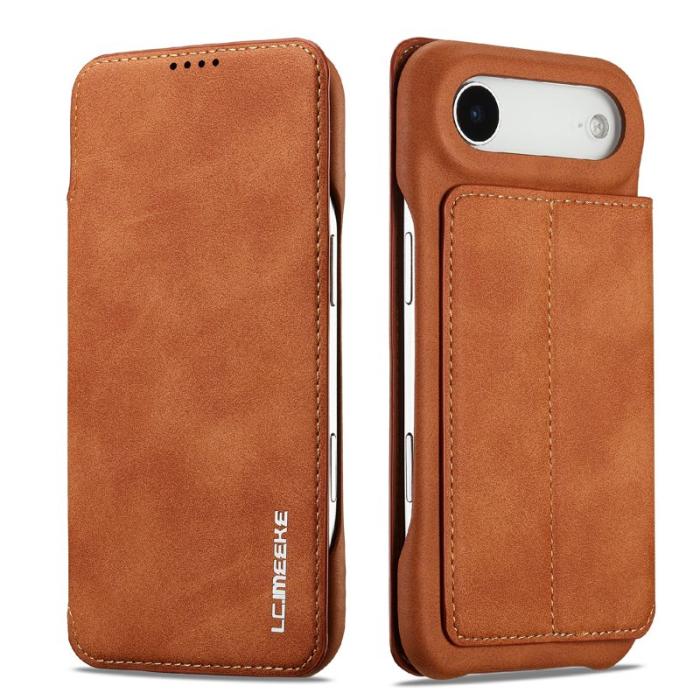 LC.imeeke - LC.IMEEKE iPhone Air Fodral Card Holder KonstLäder - Brun