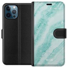 Gustaf - Pl&aring;nboksfodral till Apple iPhone 12 Pro med Mint Marble