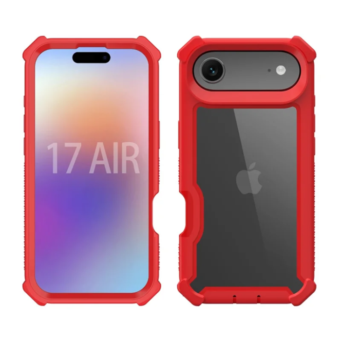 A-One Brand - iPhone 17 Air Mobilskal TPU + PC Shockproof - Röd