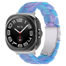 A-One Brand - Galaxy Watch 8/8 Classic (40/44/46mm) Armband Vattentät Acrylic - Illusion Blå
