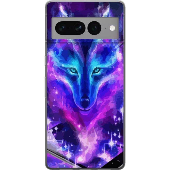 iSecrets - Mobilskal till Google Pixel 7 Pro med Neon Varg