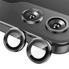 ENKAY - Wanlongfeng Galaxy Z Flip 7 Härdat Glas Kameralinsskydd - Svart