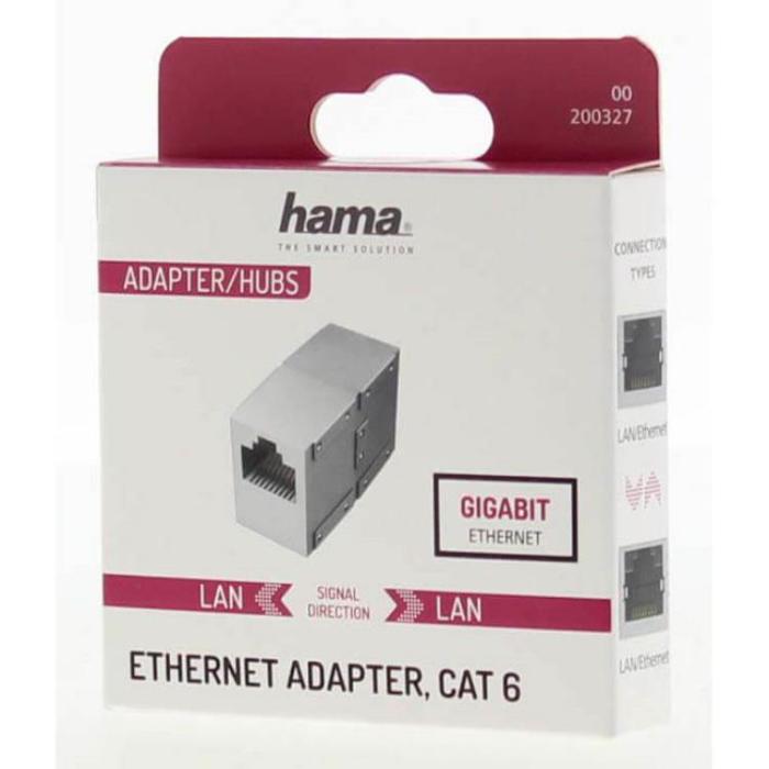 Hama - HAMA Adapter Nätverk CAT6 1 Gbit/s