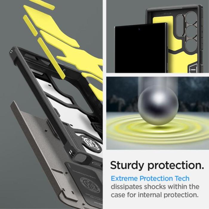 Spigen - Spigen Galaxy S24 Ultra Mobilskal Tough Armor - Gunmetal