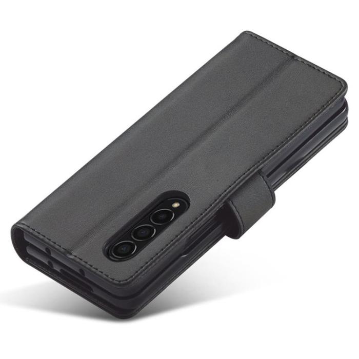 LC.imeeke - LC.IMEEKE Galaxy Z Fold 4 Plånboksfodral Shockproof Magnetic - Svart
