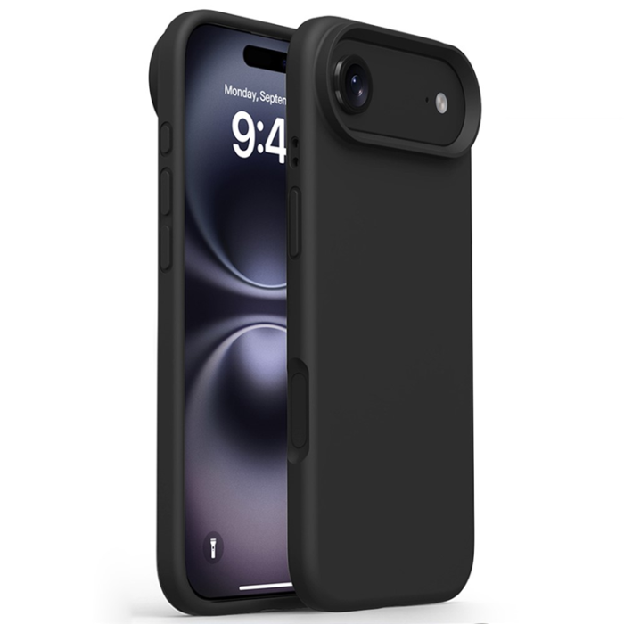 A-One Brand - iPhone Air Mobilskal Soft Microfiber Lining Silikon+PC - Svart