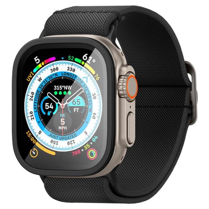 UTGATT - Spigen Apple Watch (45mm) Series 9 Härdat Glas Skärmskydd
