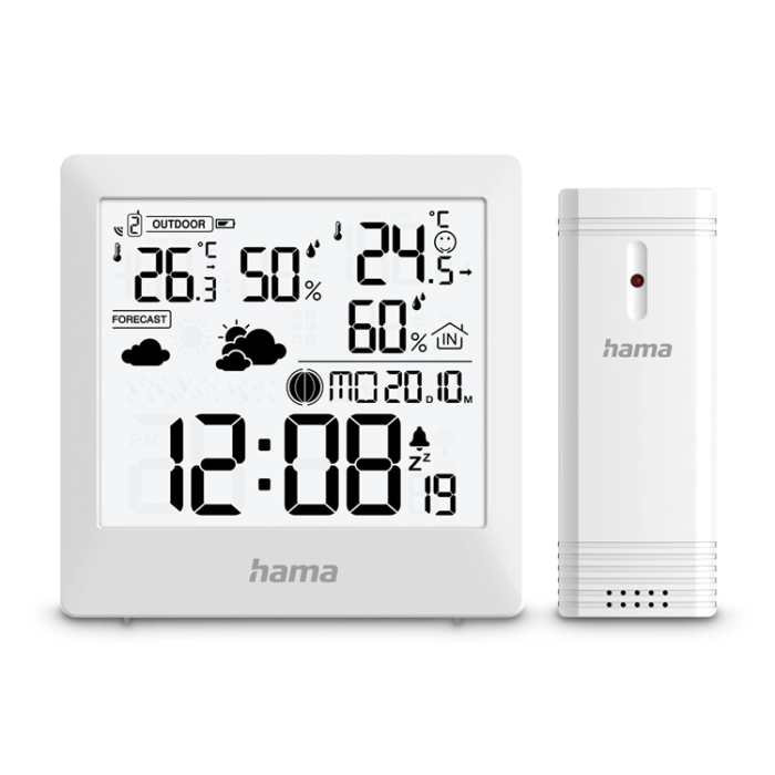 Hama - Hama Palawan Väderstation Termometer Hygrometer - Vit