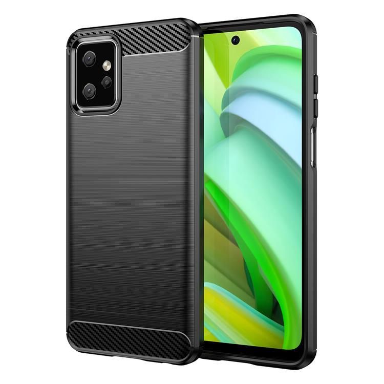 Mobilskal till Motorola Moto G Power 5G 2023 Carbon Silikon - Svart | 2353 | AlltMobil