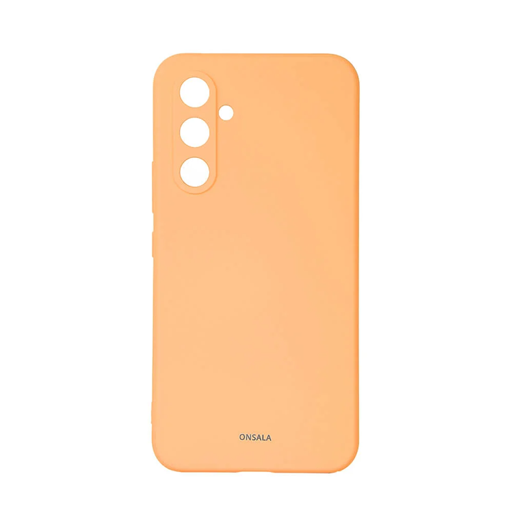 Onsala Galaxy A55 5G Mobilskal Silikonkänsla - Apricot | 2353 | AlltMobil