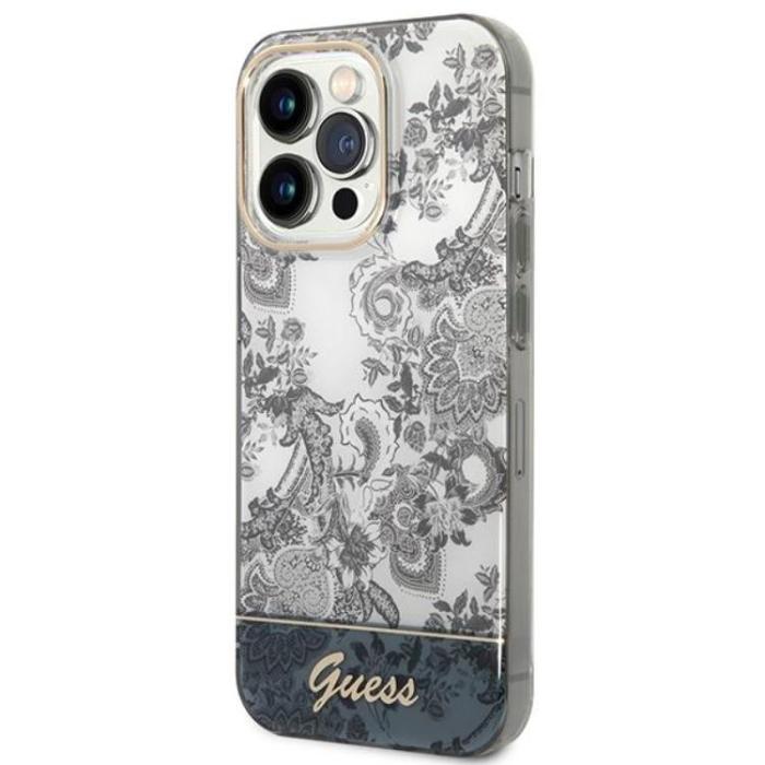 Guess - GUESS iPhone 14 Pro Max Skal Porcelain Collection - Grå