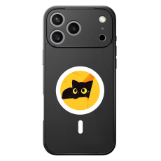 A-One Brand - iPhone 17 Pro Max Mobilskal MagSafe 4 Colors NFC DIY Smart E-Ink Round