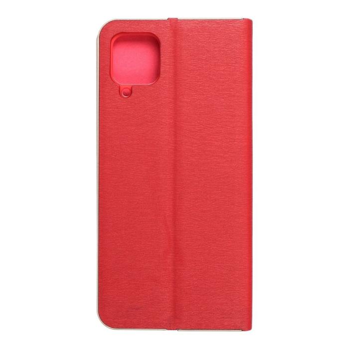OEM - Galaxy A12/M12 Plånboksfodral Forcell Luna Gold - Röd