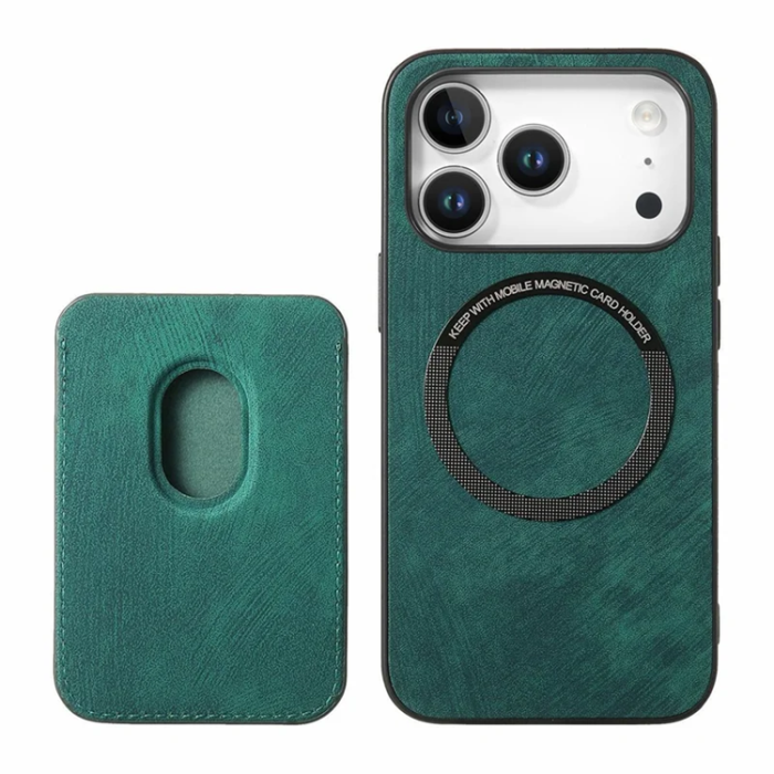 A-One Brand - iPhone 17 Pro Max Mobilskal Retro Detachable - Grön