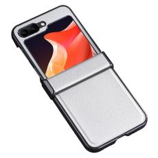 A-One Brand - Mobilskal f&ouml;r Galaxy Z Flip 6/7 FE L&auml;der + PC Hinge