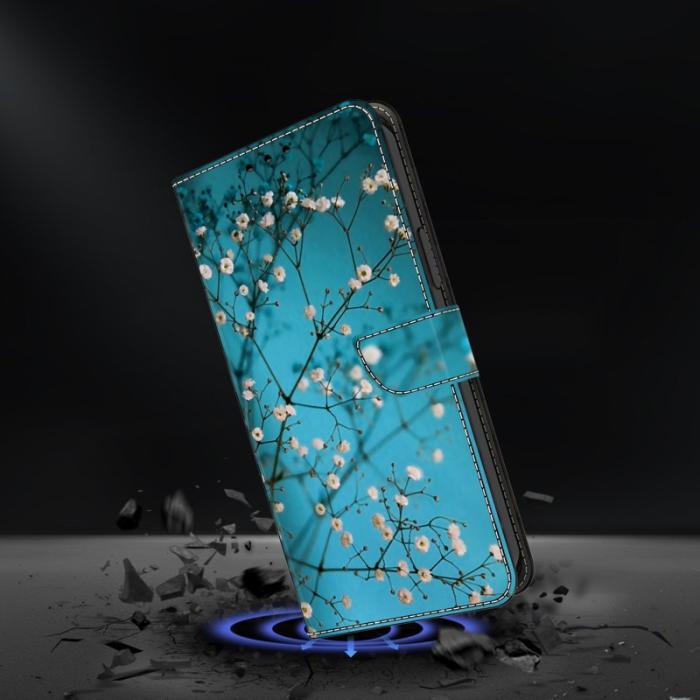 OEM - Samsung Galaxy S26 Plus Skal TPU + Konstläder Blomgren - Blommor